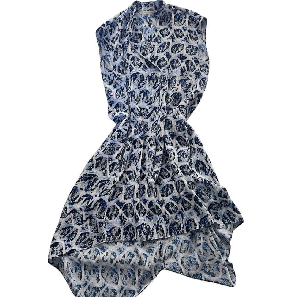 RACHEL Rachel Roy Abstract Waterfall High-Low Tunic Dress Oversized XS